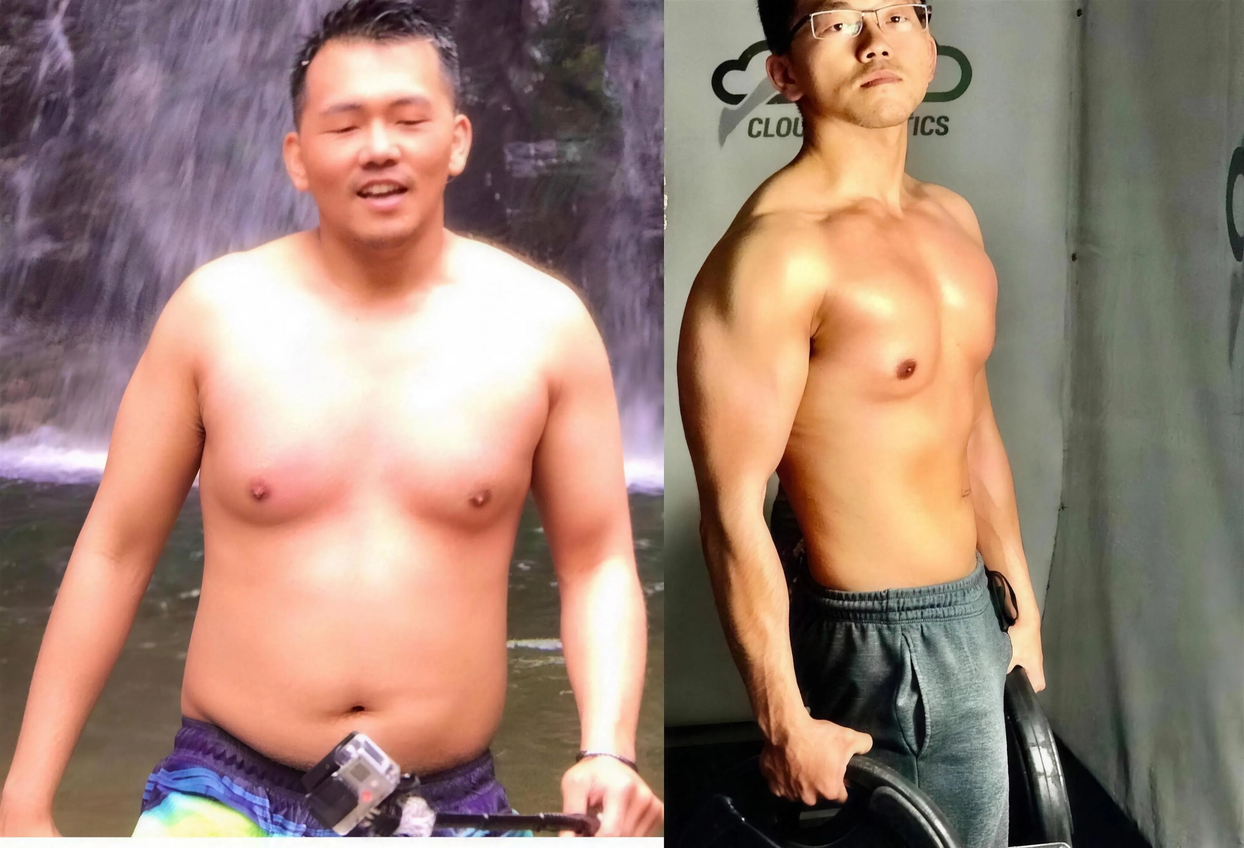 學員體態轉變前後對比
